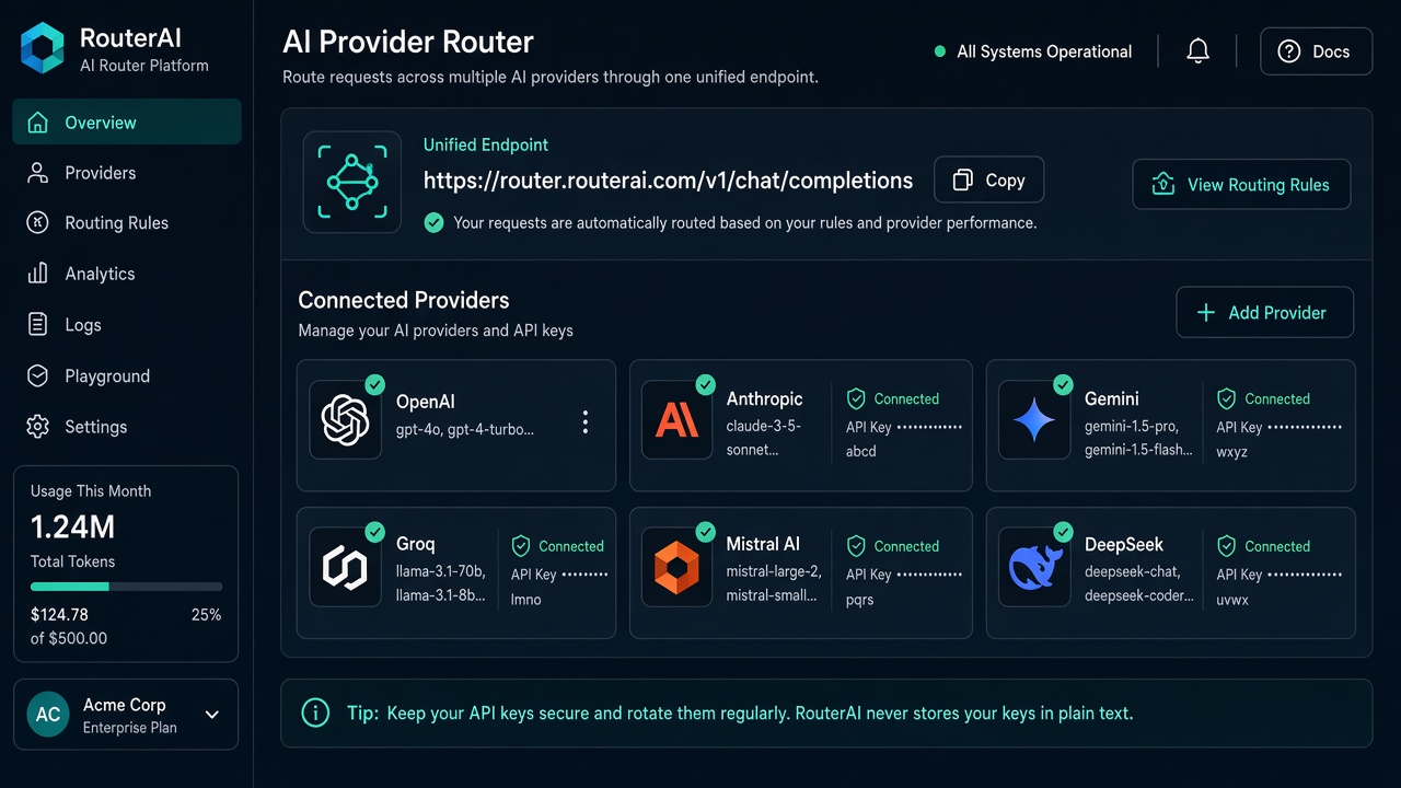 ภาพประกอบ Multi-Provider AI