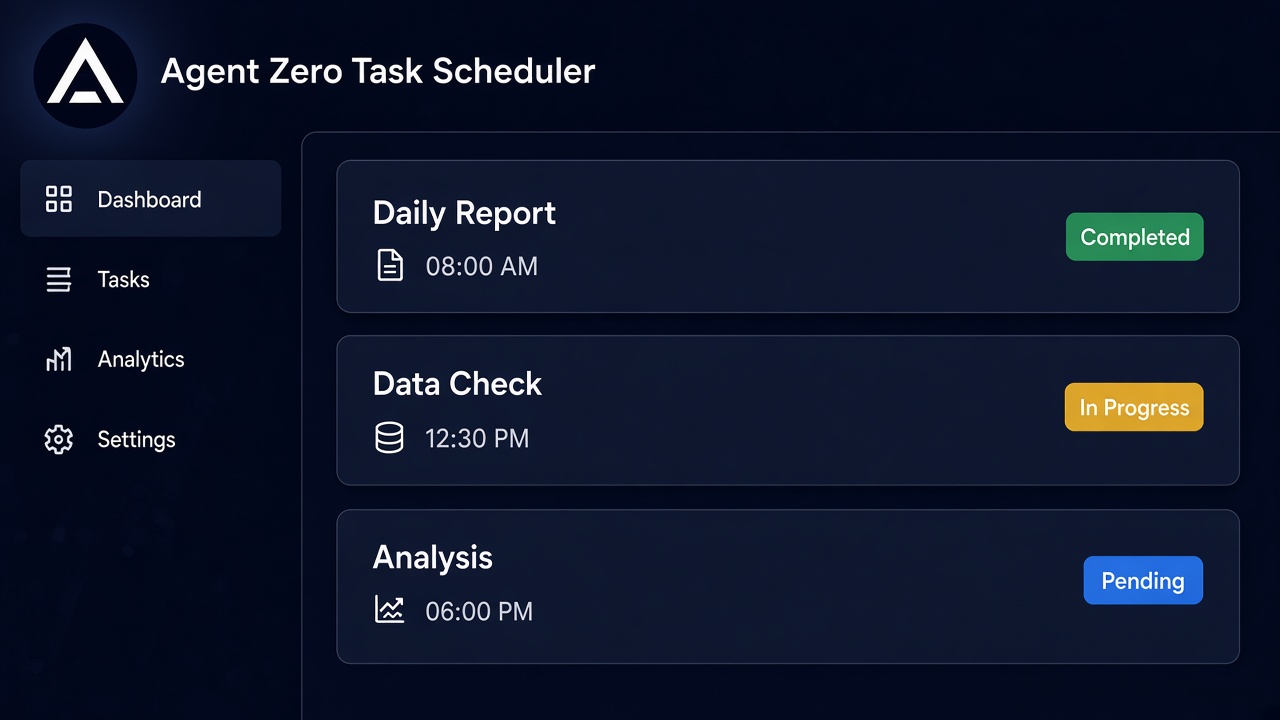 ภาพประกอบ Scheduled AI Tasks