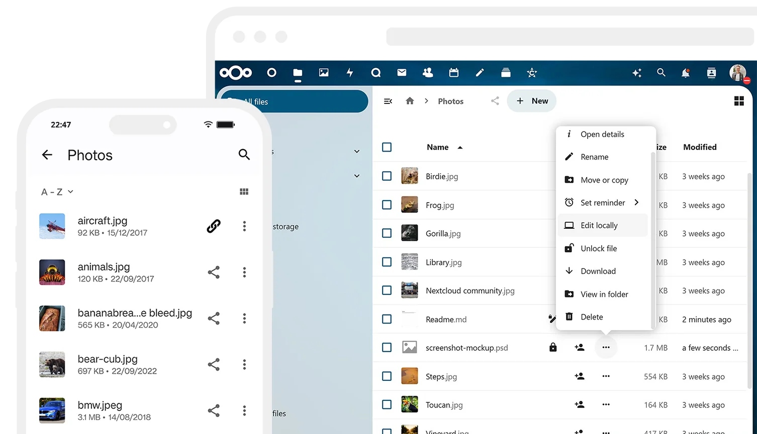 ภาพประกอบ Nextcloud
