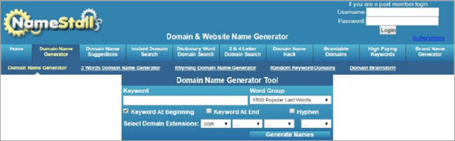 Top 6 domain name generator miễn phí tốt nhất 2022 6