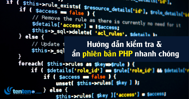 Hướng dẫn kiểm tra và ẩn phiên bản PHP nhanh chóng