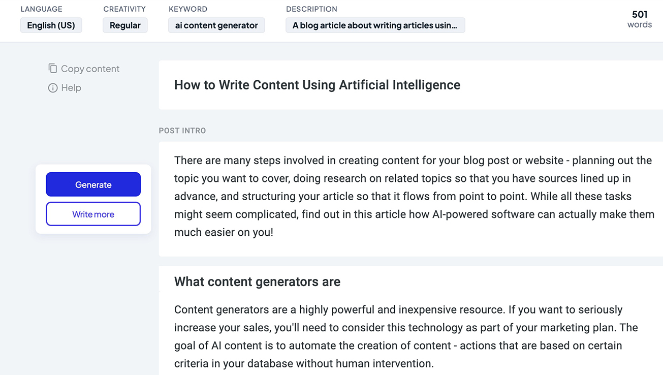 Vì sao nên viết blog bằng AI? Top các công cụ AI viết blog dễ sử dụng 3