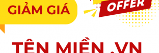 Giảm giá tên miền .vn cực sốc - Săn sale ngay tại Tenten.vn